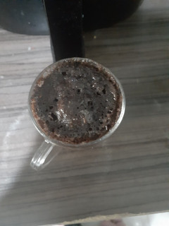 A picture of Oreo microwave cake.