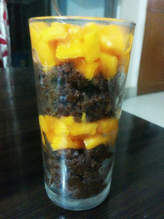 A picture of Bread Nutella pudding.