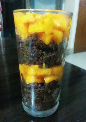 A picture of Bread Nutella pudding.