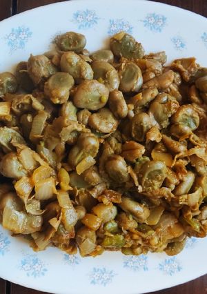 Una foto de Sofrito de habas