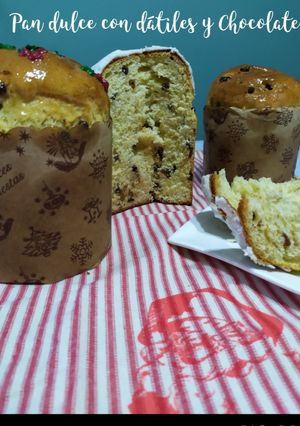Una foto de Pan dulce c/dátiles y chispas de choco. (original del Crandon)