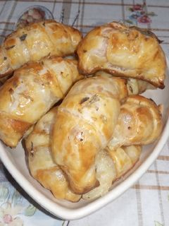 Foto de Mini Croissants de Pizza de Queijo e Fiambre