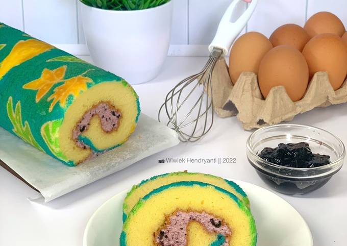 Resep Batik Roll Cake Panggang Oleh Wiwiek H Ginting Cookpad