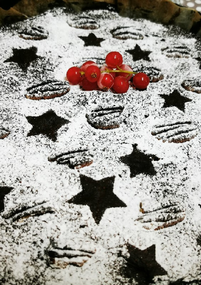 Una foto de Brownie de boniato y cacao