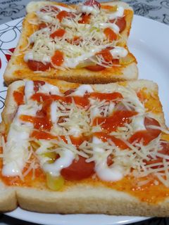 Foto resep Pizza roti tawar teflon