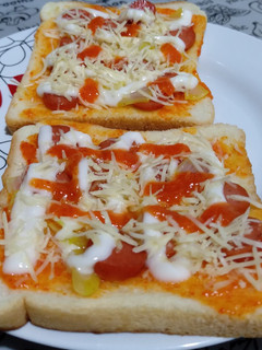 Foto resep Pizza roti tawar teflon