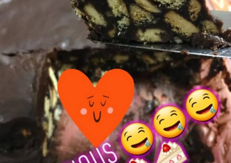 No bake chocolate biscuit cake No bake chocolate biscuit cake