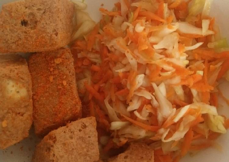 Recipe of Speedy Soya bean tufu with veggies