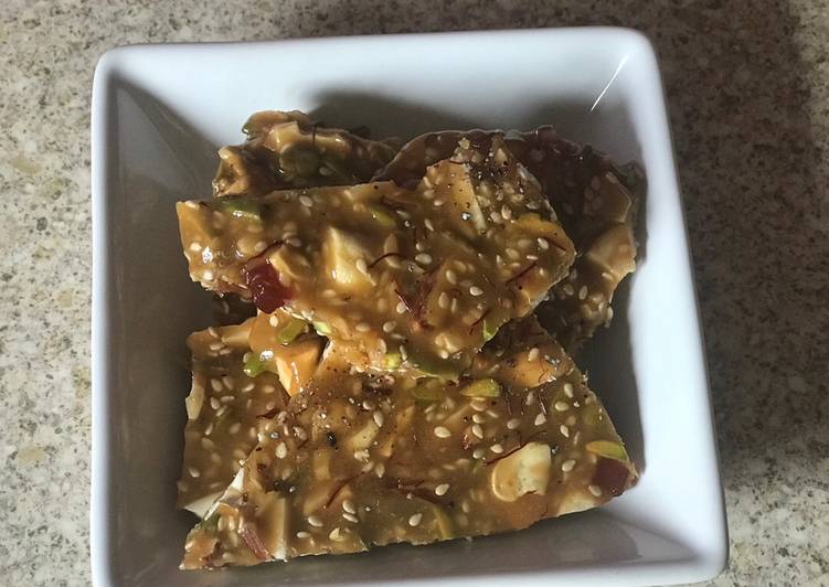 Easy Salted caramel brittle