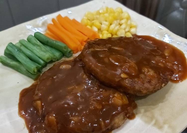 Steak Tempe Jamur (Healthy Food)