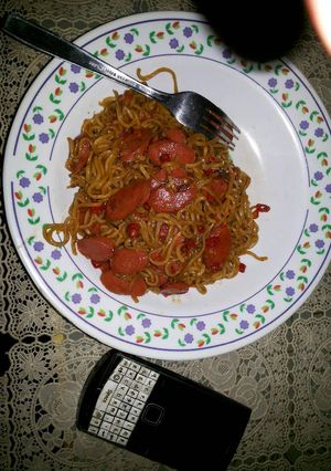 Foto resep mie goreng merah pedas