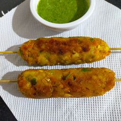 A picture of Corn Kabab.