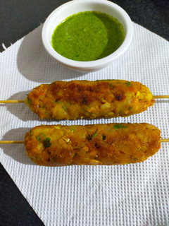 A picture of Corn Kabab.