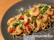 Gambar garlic butter prawn pasta