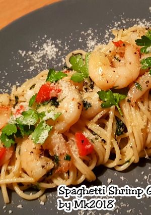 Foto resep Spaghetti Shrimp Garlic Butter