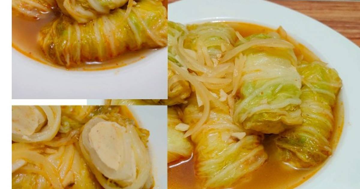 Resep Sawi Gulung Ayam Udang Oleh Tya Cookpad