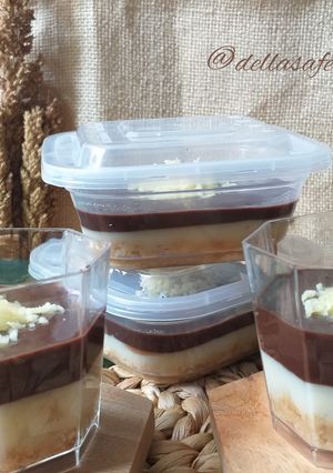 Foto resep 9. PUDING COKLAT VANILA REGAL