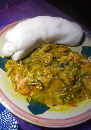 A picture of Ogbono soup.