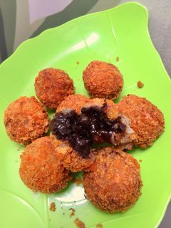 Foto resep Cemilan bola pisang coklat lumer