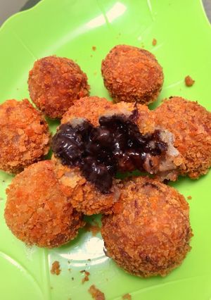 Foto resep Cemilan bola pisang coklat lumer