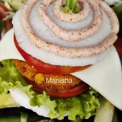 A picture of Idli Burger.