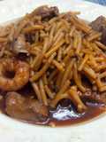 Fideos caldosos mar y montaña