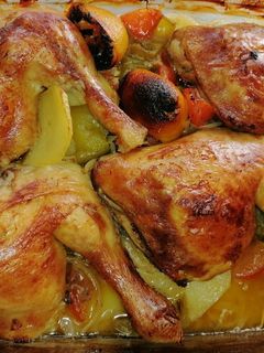 Una foto de Pollo al horno