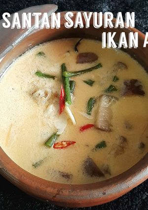 Foto resep Santan Terong Kacang Panjang Ikan Asin