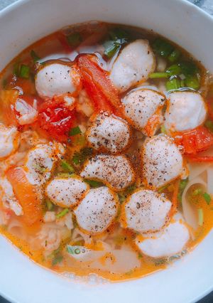 Hình của món Bánh đa cua (gọi thế thôi chứ e nấu không có cua nhé các mẹ 😅).