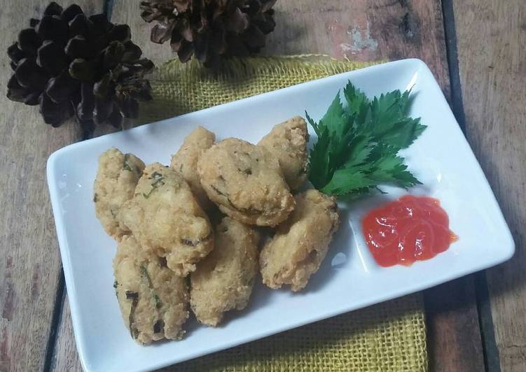 Pergedel tahu tanpa telur tidak hancur