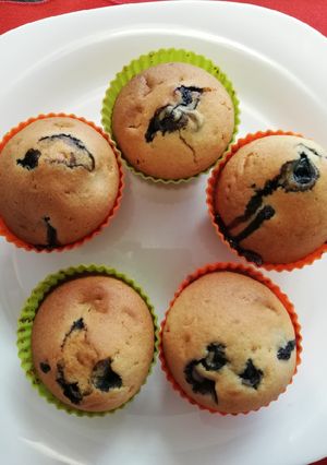 Una foto de Muffins de arándanos 💜