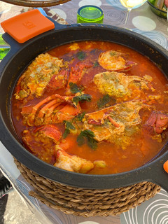 Una foto de Arroz caldoso de bogavante