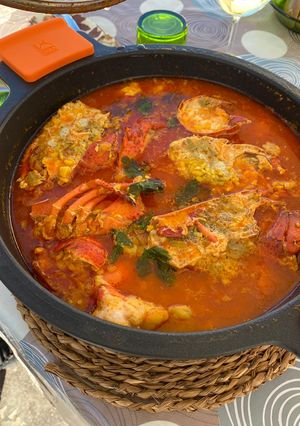 Una foto de Arroz caldoso de bogavante