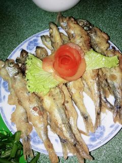 Hình của món Cá trứng chiên xù.