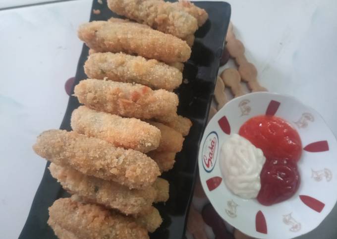 Sempol ayam krispi tanpa tusuk