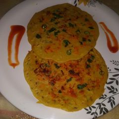 Cornmeal Uttapam A picture of Cornmeal Uttapam.