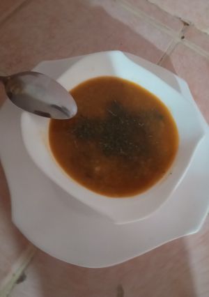 صورة لوصفة شوربة فريك اقتصادية امممم 😋😋