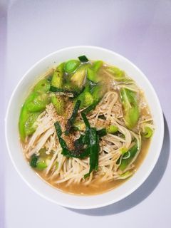 Hình của món Nấm kim châm xào mướp 🍄🍄🍄.