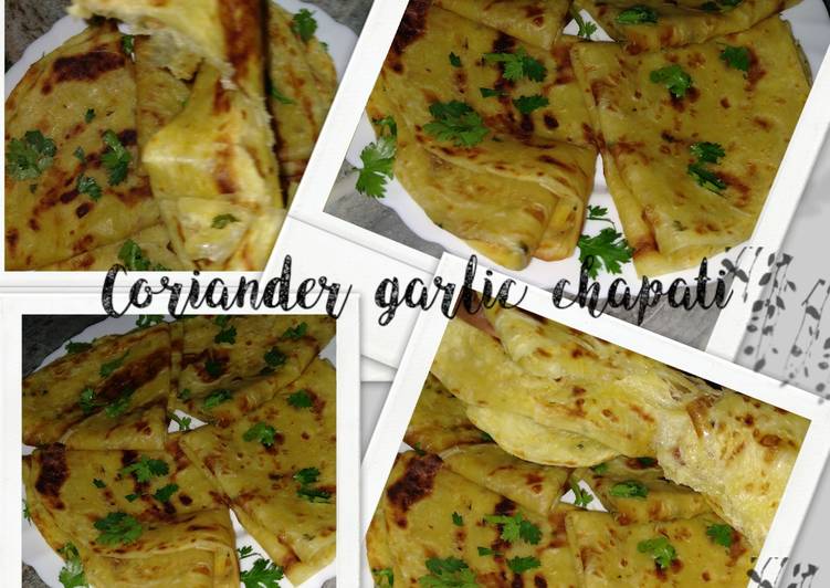 Recipe of Favorite Coriander garlic chapatis