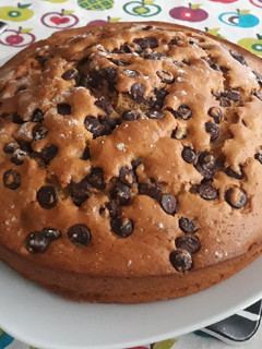 Una foto de Bizcocho de naranja con pepitas de chocolate