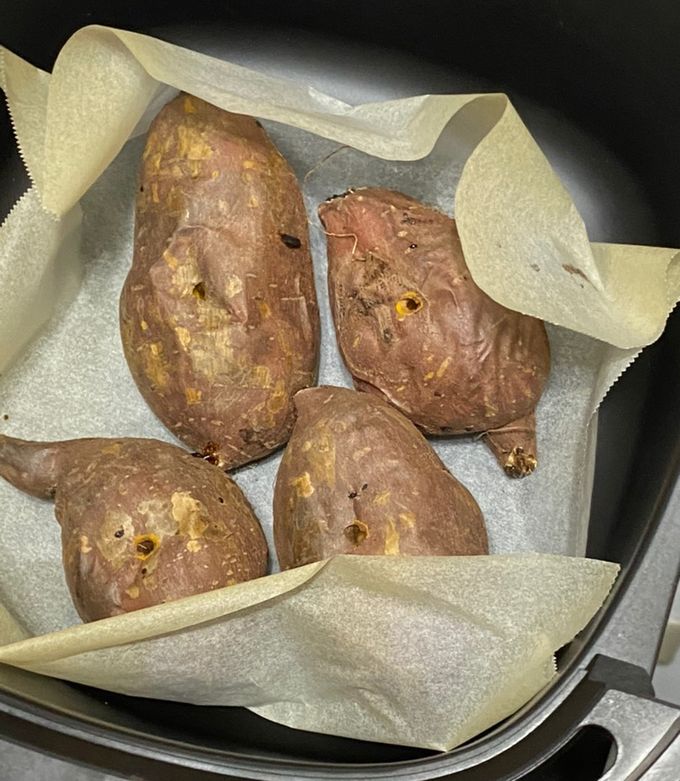 氣炸鍋_烤地瓜 的食譜成品照片