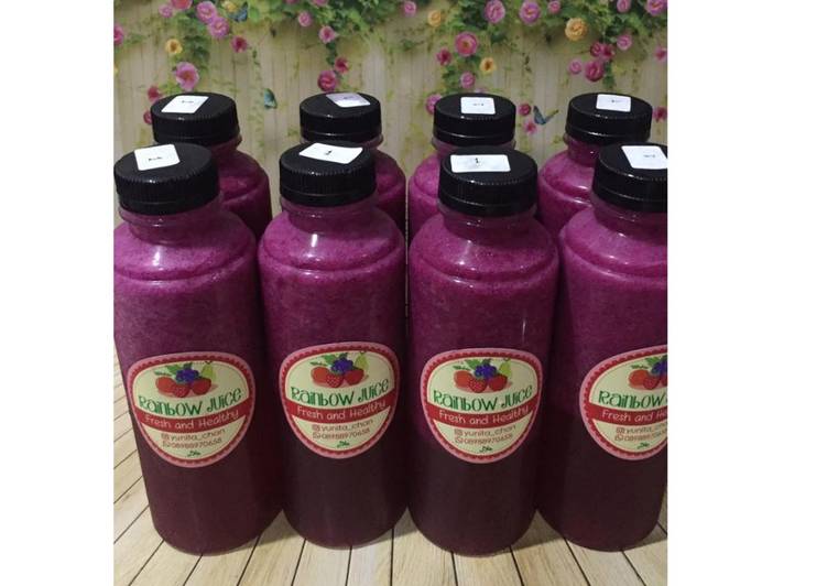 Diet Juice Dragon Fruit Cranberry Raspberry