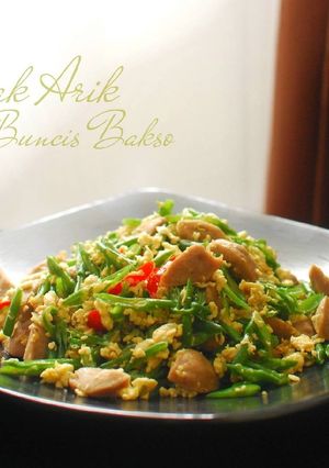 Foto resep Orak Arik Buncis Bakso (#pr_recookolahanbakso)