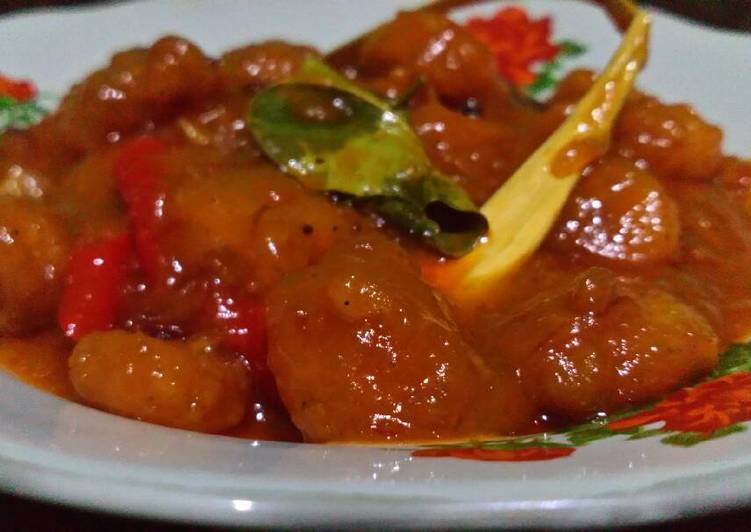 Bagaimana Membuat Udang crispy Saus asam manis Anti Gagal