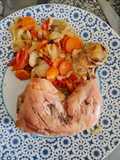 Pata muslo al horno