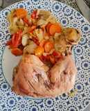 Pata muslo al horno