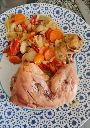 Una foto de Pata muslo al horno