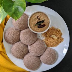 A picture of Soft and Fluffy Ragi Idli.