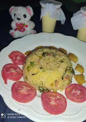 A picture of Nasi pulao (sindhi special).