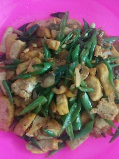 Foto resep Tumis tahu buncis pedas